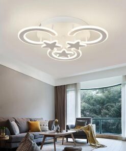 Lustra LED 126 W Circle Star White Mini