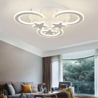 Lustra LED 126 W Circle Star White Mini