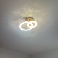Lustra LED 42W Rings 2 Cercuri Glam Auriu photo review