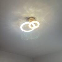 Lustra LED 42W Rings 2 Cercuri Glam Auriu photo review