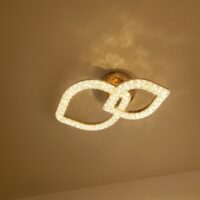 Lustra LED 48W Ceiling Eyes 2 Auriu, Telecomanda photo review