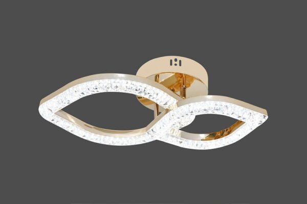Lustra LED 48W Ceiling Eyes 2 Auriu, Telecomanda