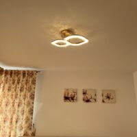 Lustra LED 48W Ceiling Eyes 2 Auriu, Telecomanda photo review
