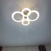 Lustra LED 84W Rings 4 Cercuri Glam Auriu photo review