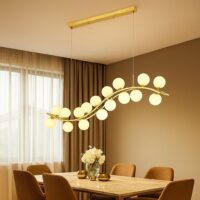 Candelabru Moon Liniar Dining Gold (Auriu) Antic 16