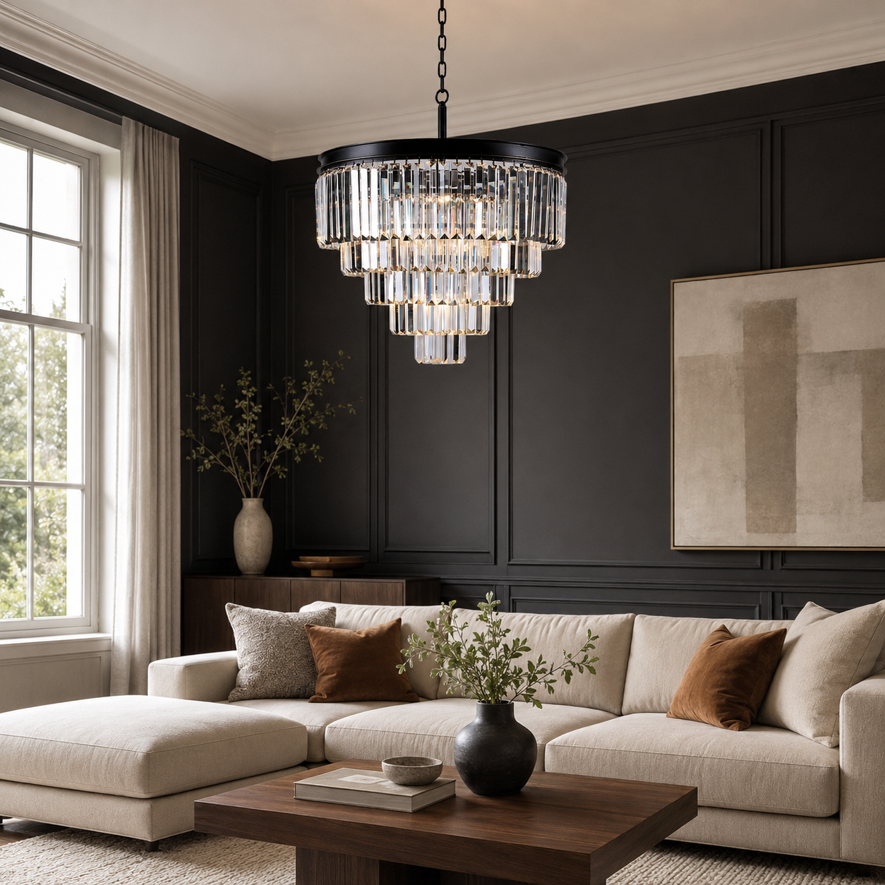 Candelabru Noir Diamond Black 600 Candelabru Noir Diamond Black 600