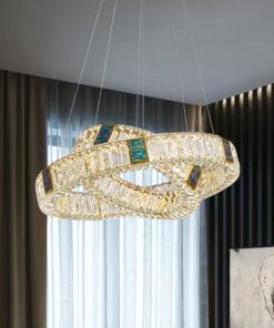 Candelabru LED 84 W Crystals Mozaique Gold 2
