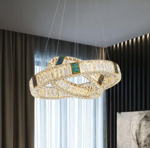 Candelabru LED 84 W Crystals Mozaique Gold 2