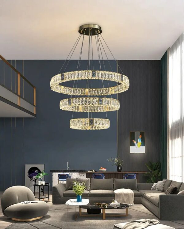 Candelabru LED 156 W Crystals Mozaique Gold 3