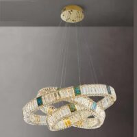 Candelabru LED 156 W Crystals Mozaique Gold 3