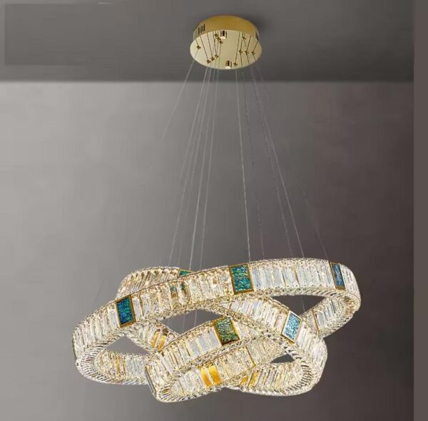Candelabru LED 156 W Crystals Mozaique Gold 3