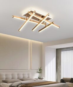 Lustra LED 142 W Zig Zag Dreptunghiular Gold