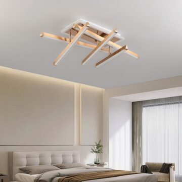 Lustra LED 142 W Zig Zag Dreptunghiular Gold