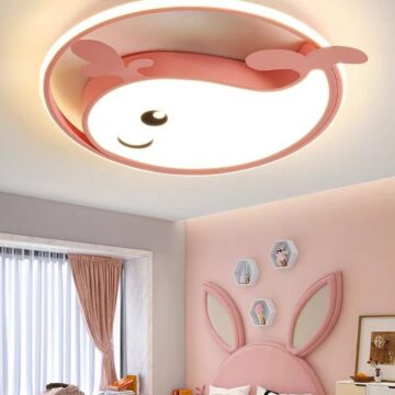 Lustra LED Whale Pink