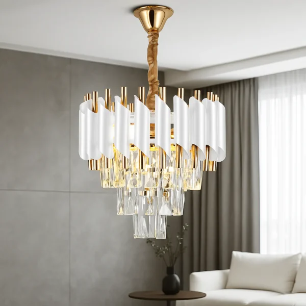 Candelabru Bohemian White 300