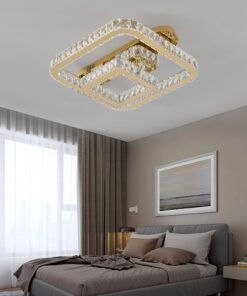 Lustra LED 108W Krystal Geometric Gold