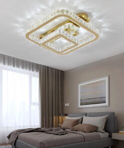 Lustra LED 108W Krystal Geometric Gold