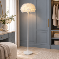 Lampadar Puff Alb