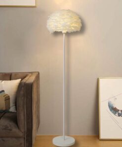 Lampadar Puff Alb