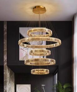 Candelabru LED 280W Minimalist Cristal Gold 5