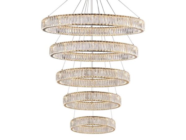 Candelabru LED 280W Minimalist Cristal Gold 5