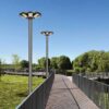 Lampa LED 400W Exterior UFO, Stalp 3 metri inclus