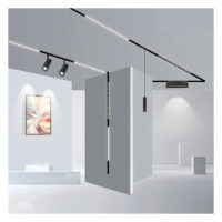 Sina Spot LED Pentru 48V Neagra Aplicata- 2 Metri