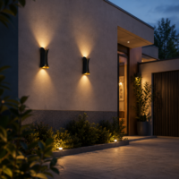 Aplica LED 10W Exterior Eclipse Black RF