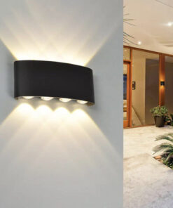 Aplica LED 8W Exterior Shadow Black