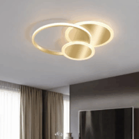 Lustra LED 100W Nuvia 3 Round Auriu