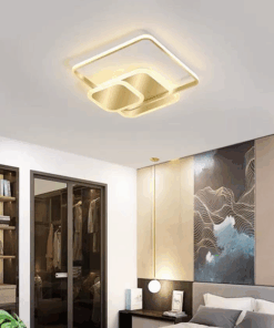 Lustra LED 100W Nuvia 3 Square Auriu