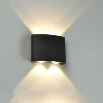Aplica LED 4W Exterior Shadow Black