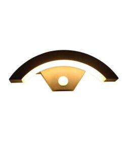 Aplica LED 9W Exterior Roller Black cu Senzor
