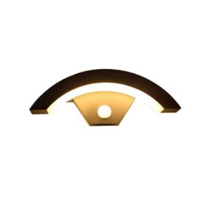Aplica LED 9W Exterior Roller Black cu Senzor