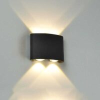 Aplica LED 4W Exterior Shadow Black