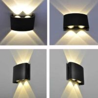 Aplica LED 4W Exterior Shadow Black