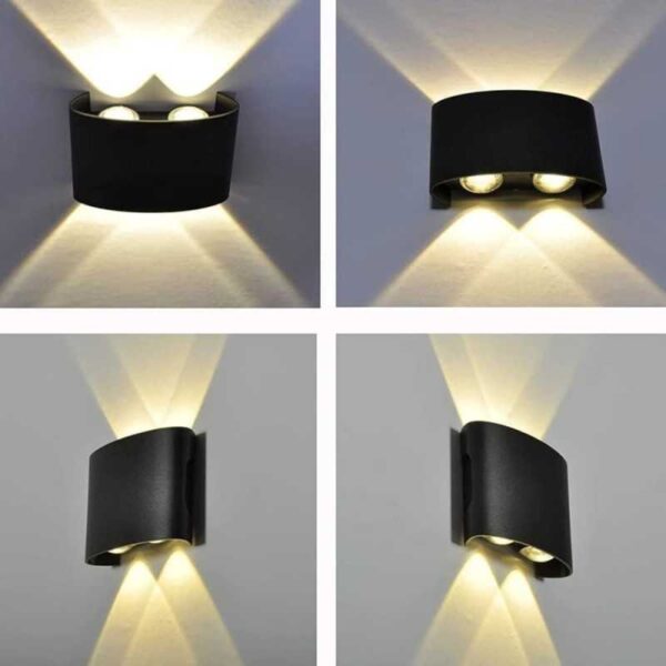 Aplica LED 4W Exterior Shadow Black