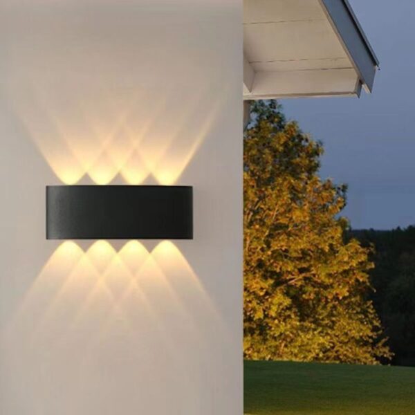 Aplica LED 8W Exterior Shadow Black