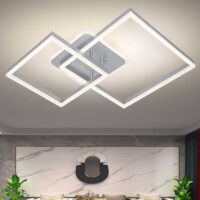 Lustra LED 160W Minimalist 2 Square Silver