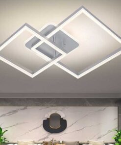 Lustra LED 160W Minimalist 2 Square Silver