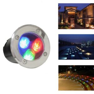 Spot LED Exterior 3W Pardoseala Incastrabil RGB