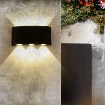 Aplica LED 6W Exterior Shadow Black