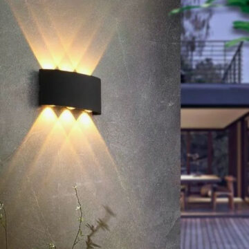 Aplica LED 6W Exterior Shadow Black