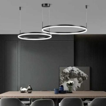 Candelabru LED 114W Minimalist Black 40+60