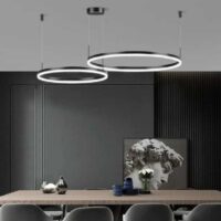 Candelabru LED 114W Minimalist Black 40+60