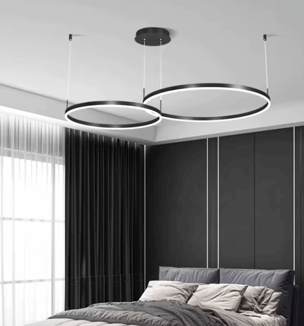 Candelabru LED 114W Minimalist Black 40+60