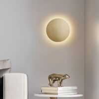 Aplica Perete LED 18W Aura Rotunda Auriu Periat 30 cm