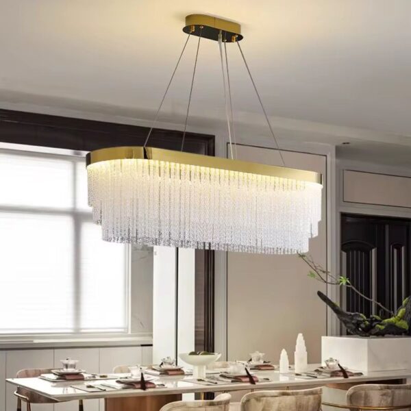 Candelabru dining LED 130W Cristal Lucenza 80x35