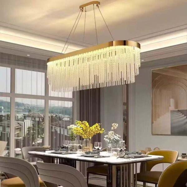 Candelabru dining LED 130W Cristal Lucenza 80x35
