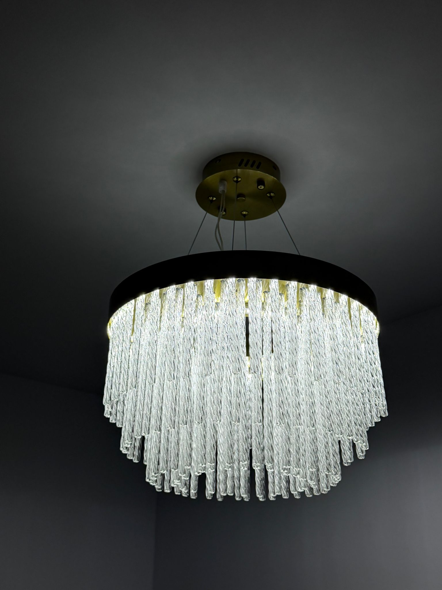 Candelabru dormitor LED 96W Cristal Lucenza 40 photo review